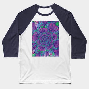 Fractal Flower in The Tropics Baseball T-Shirt